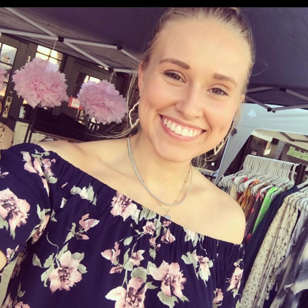 Brand New Floral Strapless Short Sleeve Top